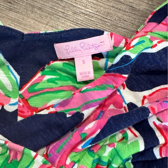 Lilly Pulitzer Villa Maxi Bright Navy in the Vias Size Small - Picture 5 of 10